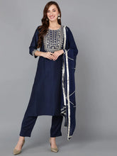 Women Polyester Printed Kurta Trouser With-PKSKD1284B